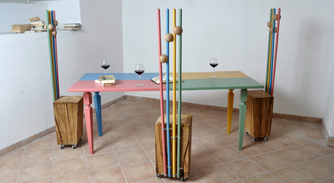 Modern Wooden Chairs: A Colorful DIY Design Project