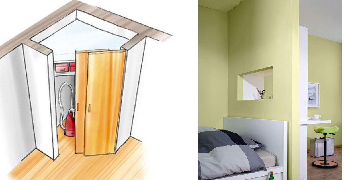 DIY Half Wall in Drywall to Divide Rooms