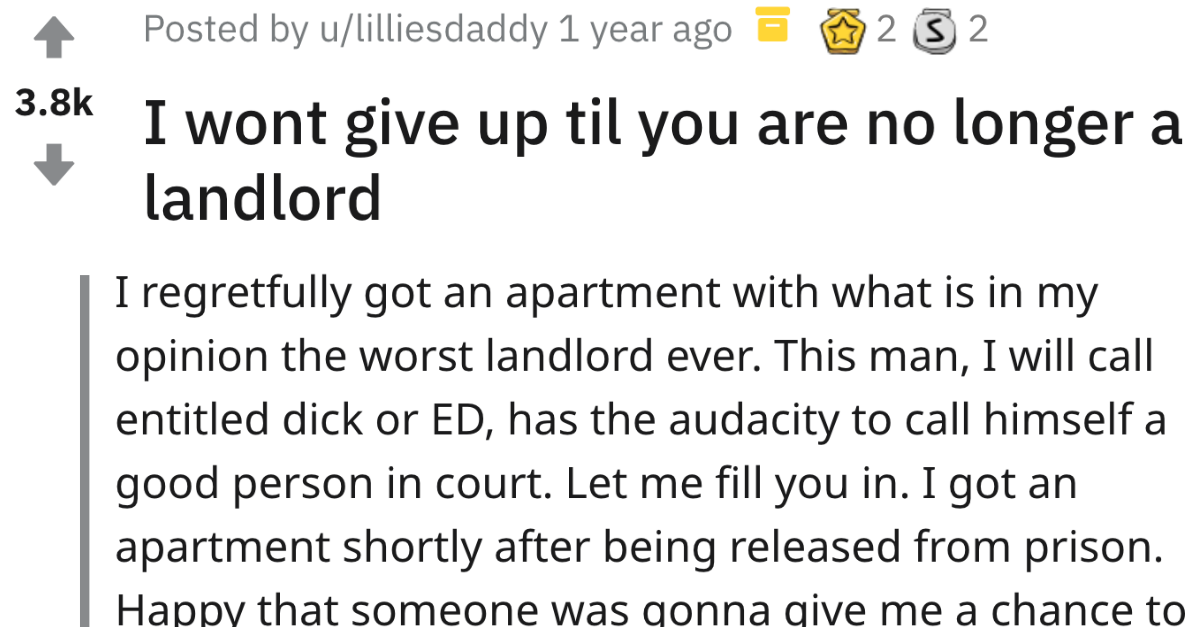 Shady Landlord Gets His Comeuppance And Ends Up In Jail