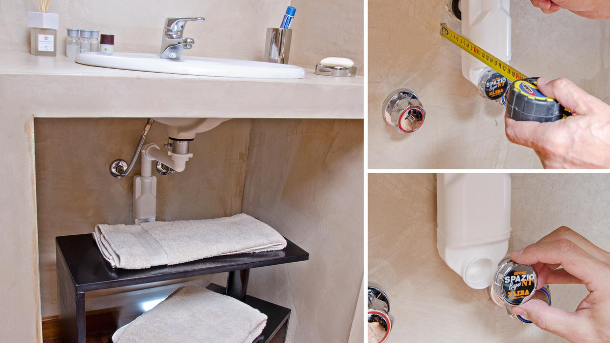 Space-Saving Bathroom Siphon NT Lira: Installation Guide