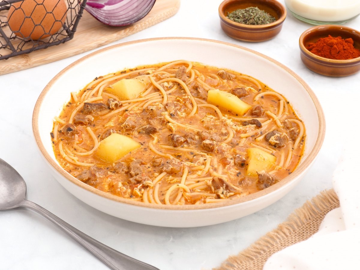 Sopa a la Minuta Recipe: Creamy Peruvian Beef Soup