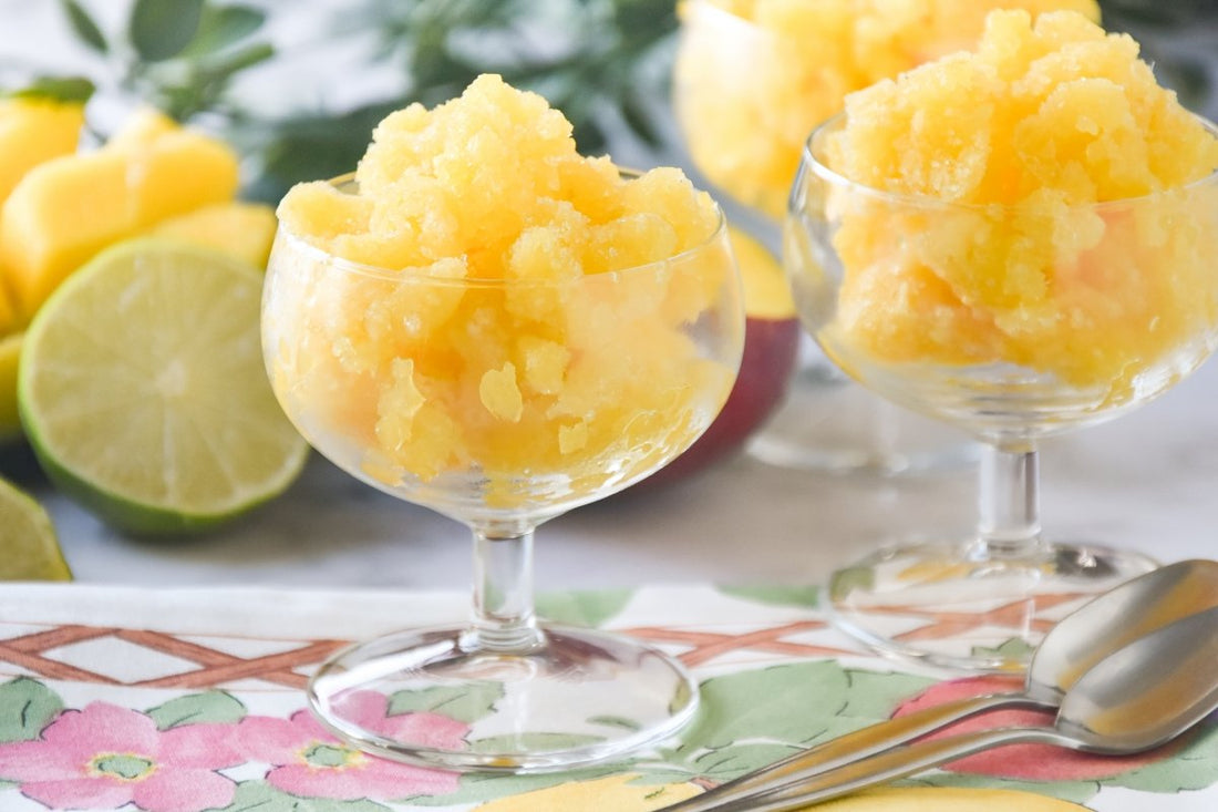 Mango Sorbet Refreshing Frozen Dessert Recipe - grandgoldman.com