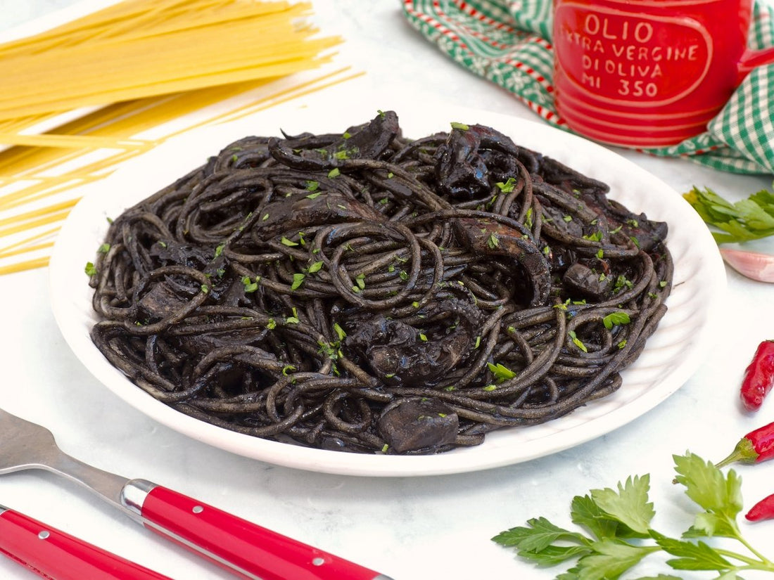 Spaghetti al Nero di Seppia: Italian Squid Ink Pasta