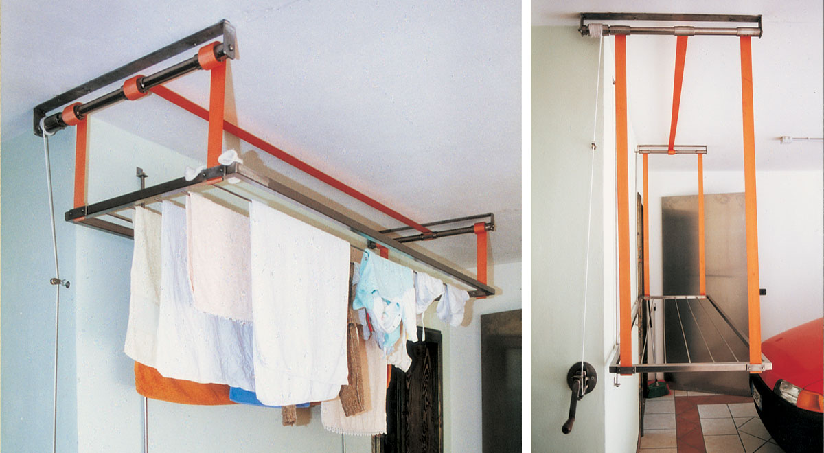DIY Ceiling-Mounted Vertical Clothes Drying Rack | Build It in Steel