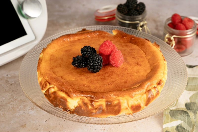 Baked Cheesecake in Thermomix: Creamy Spanish Classic (58 characters)