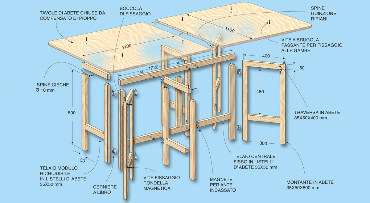 DIY Folding Table: Build a Space-Saving Wooden Table for 12 Guests