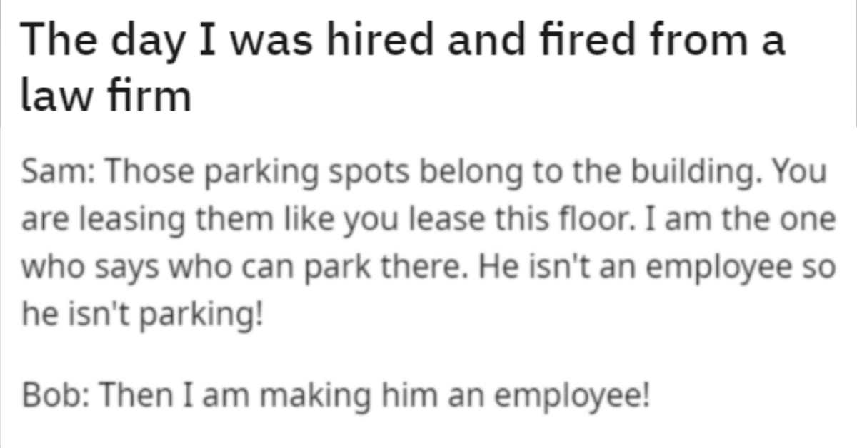 Bagel Delivery Guy Was Hired And Fired In Law Firm On Same Day Over ‘Parking Spot’ - grandgoldman.com