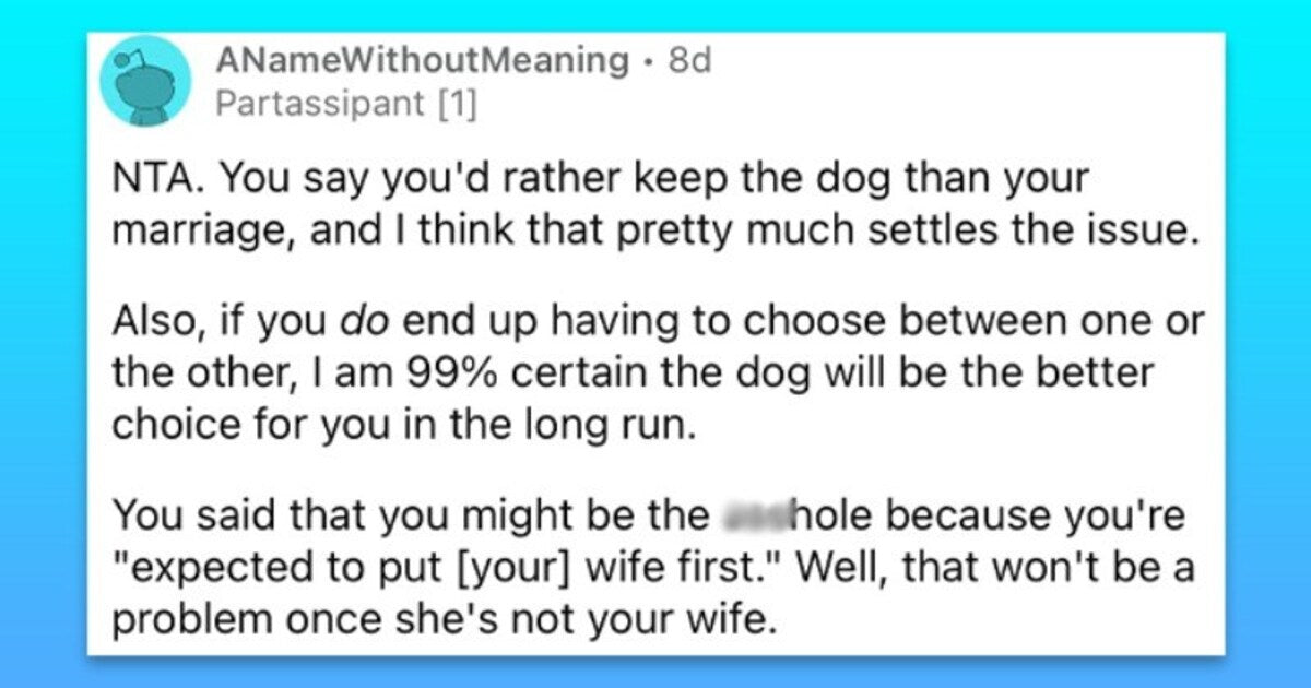 Wife Wants Husband To Get Rid Of The Dog, He Gets Rid Of Her Instead - grandgoldman.com