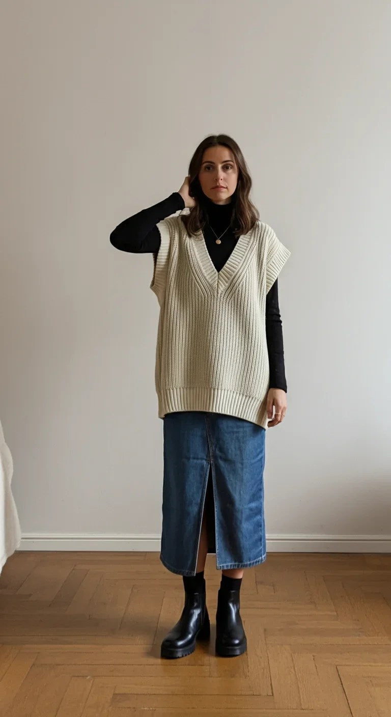 15 Denim Skirt Outfit Ideas for Casual Chic