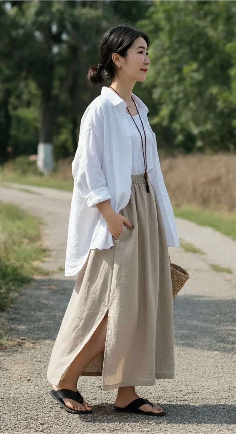 15 Long Skirt Outfits for Summer to Stay Cool
