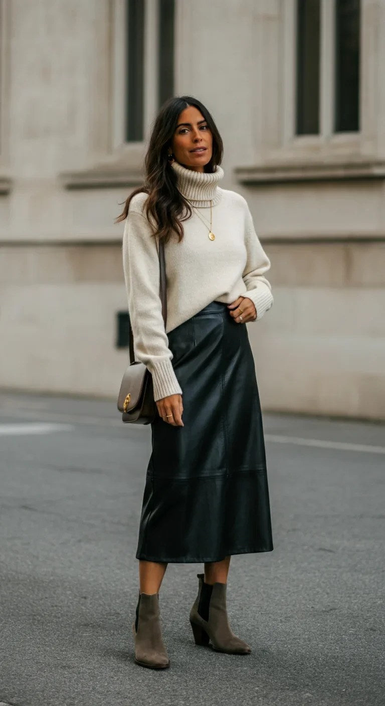 15 Black Skirt Outfit Ideas for a Sleek Classic Look