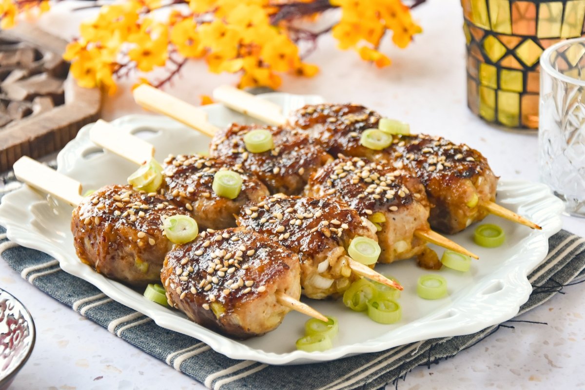 Tsukune Recipe: Juicy Japanese Glazed Chicken Meatballs