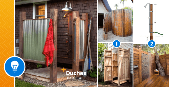 15 Elegant Outdoor Shower Designs for Your Patio! - grandgoldman.com