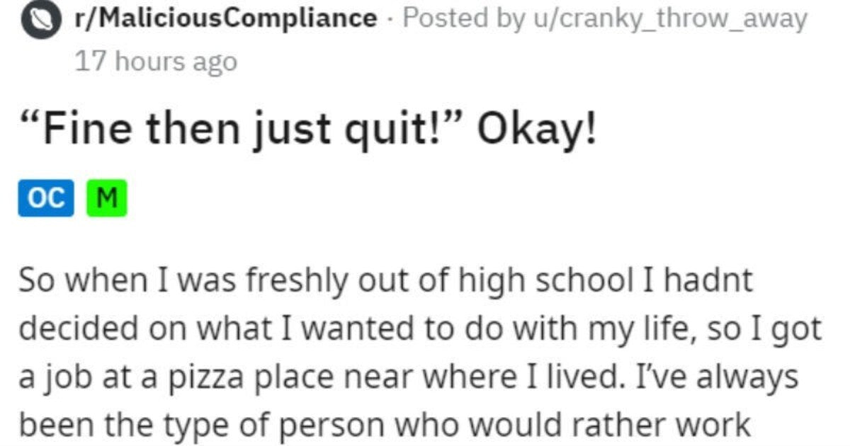 Boss Tells Most Valuable Employee To Quit, Digs Their Own Grave
