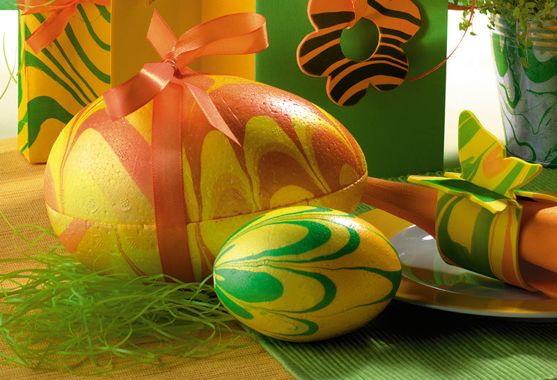 DIY Decorated Easter Eggs: Fun Marble & Comic Strip Ideas