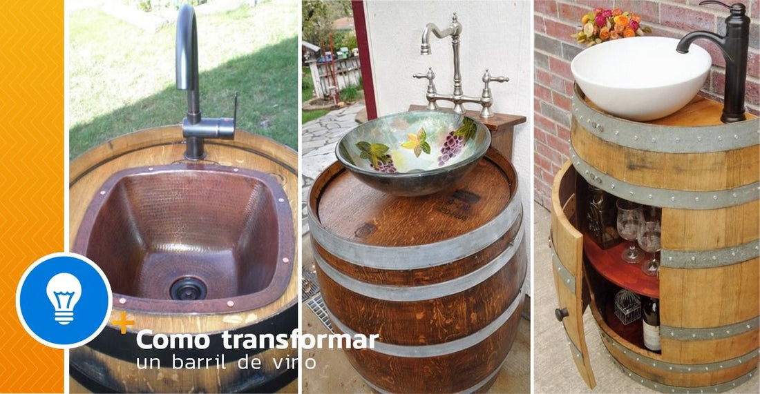 Turn a Wine Barrel into an Outdoor Sink - grandgoldman.com