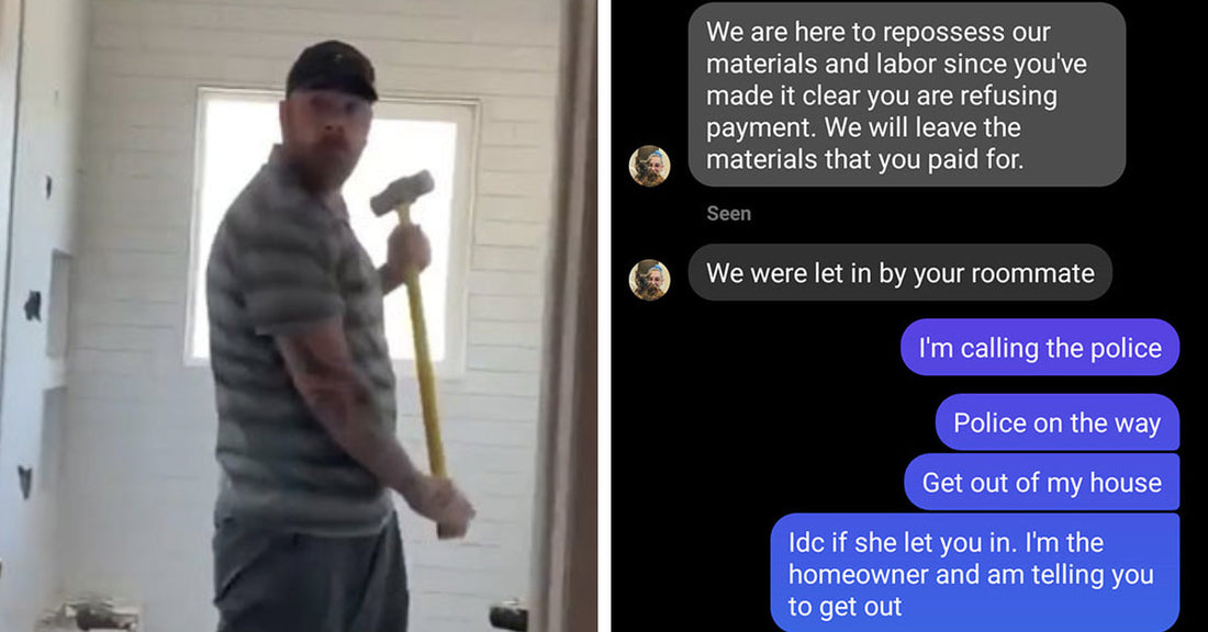 Contractor Smashed The Newly Renovated Bathroom After Client Refused To Pay Him