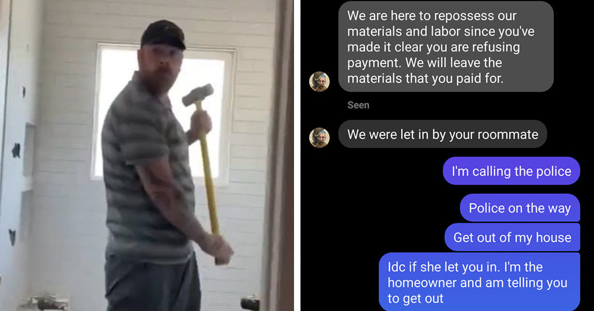 Contractor Smashed The Newly Renovated Bathroom After Client Refused To Pay Him