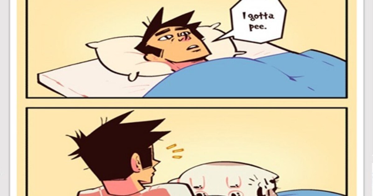 Artist Illustrates His Life With His Cat In A Series Of Relatable Comics - grandgoldman.com