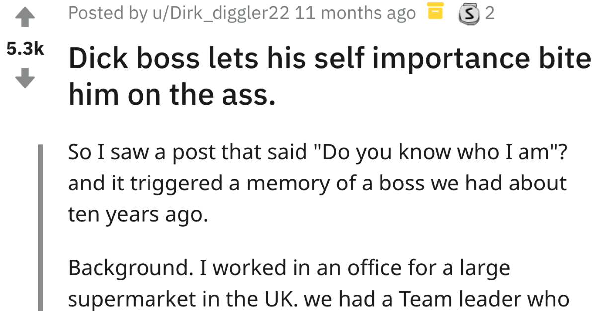 Supervisor Tries To Scam The Company, Gets Fired Instead