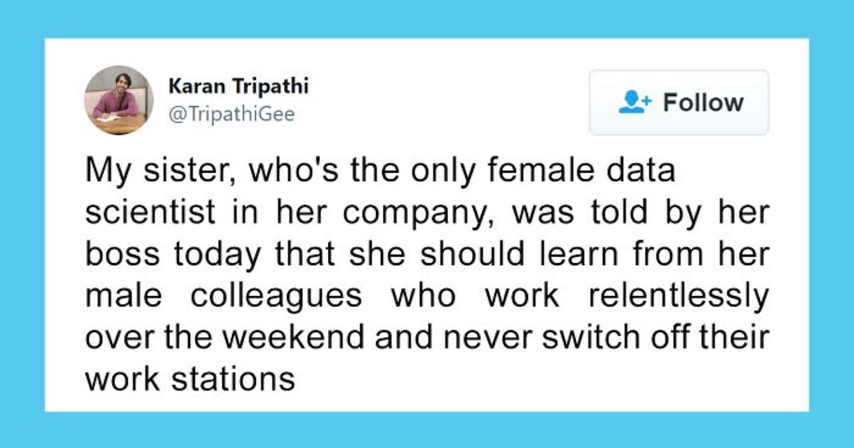 Boss Expects Female Employee To Work 24/7 Like Her Male Colleagues, Receives A Reality Check