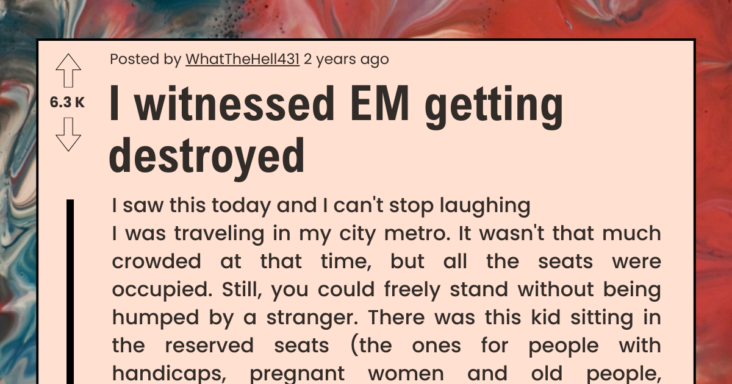 Entitled Mom Berates Teen To Give Up His Seat, He Detaches His Leg And Keep It In Front Of Her