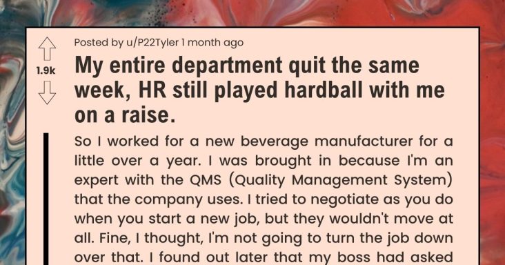 HR Plays Hardball And Refuses Raise To An Employee After The Whole Department Quits, Gets In More Trouble - grandgoldman.com