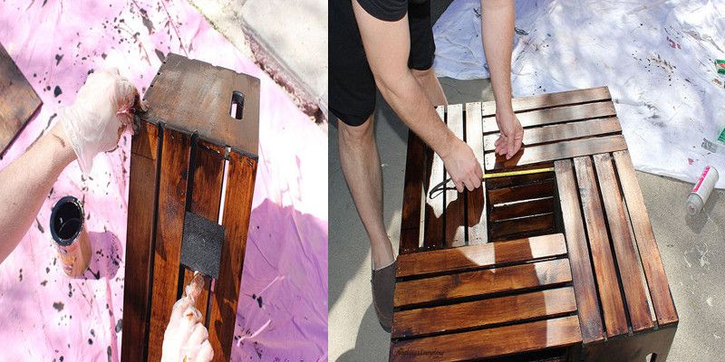 Make your own coffee table with fruit drawers - grandgoldman.com