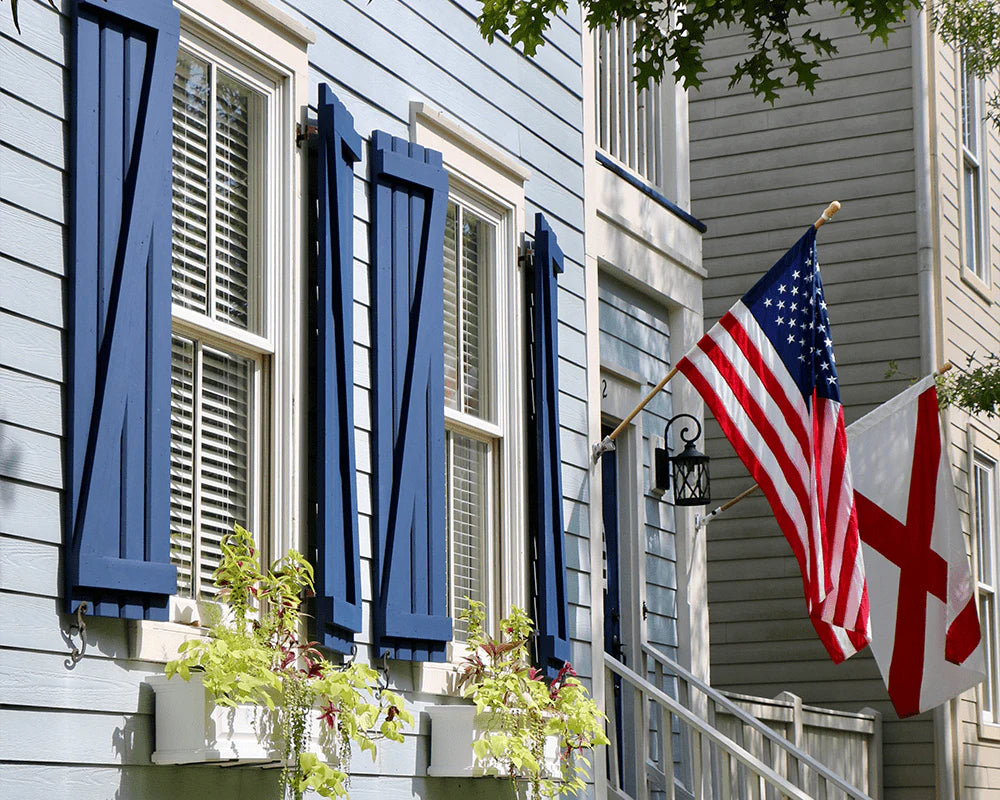 Exterior Board & Batten Window Shutters