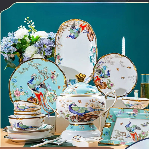 Imperial Jingdezhen China Porcelain Plates Sets - Grand Goldman