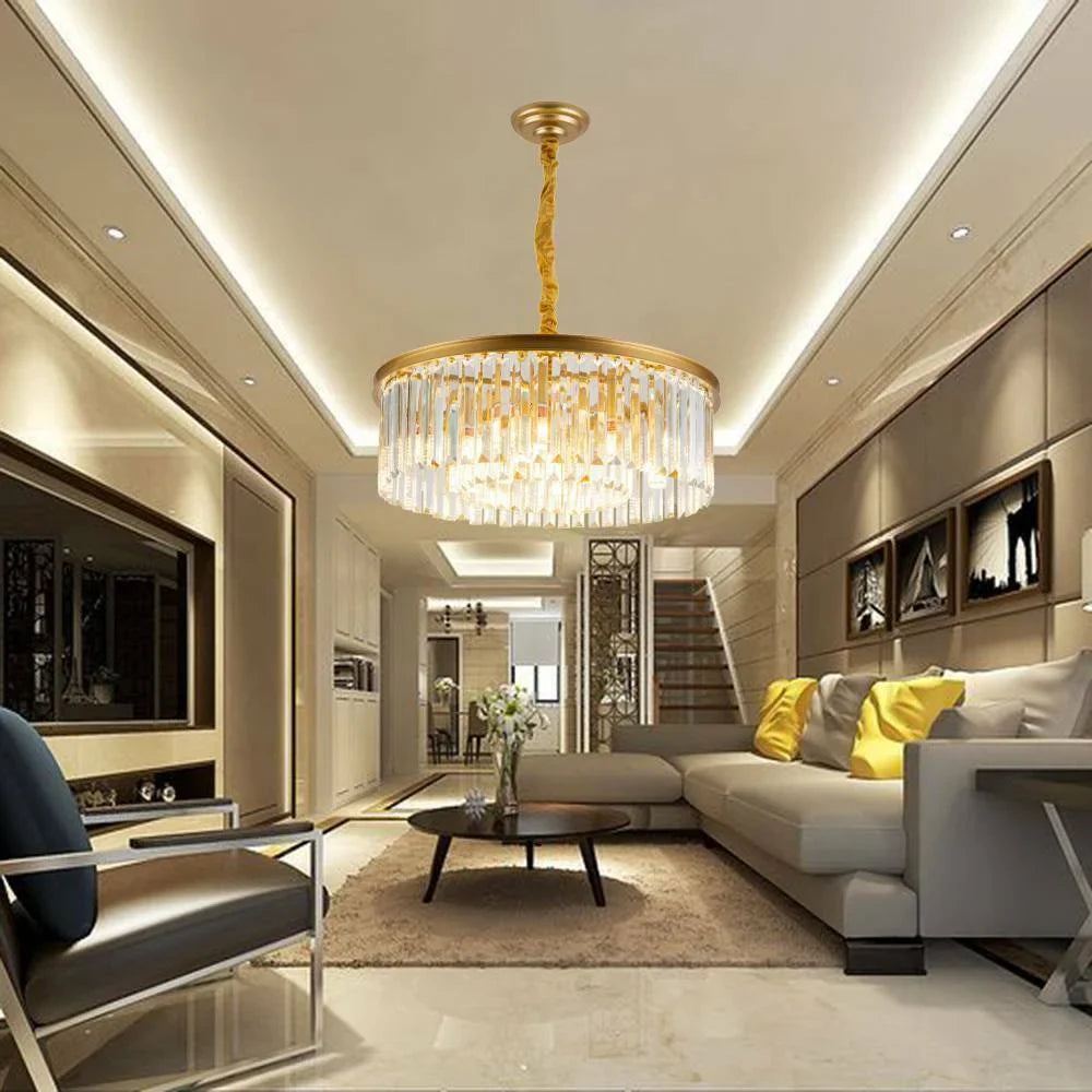 Luxury Floor-to-Ceiling Chandeliers