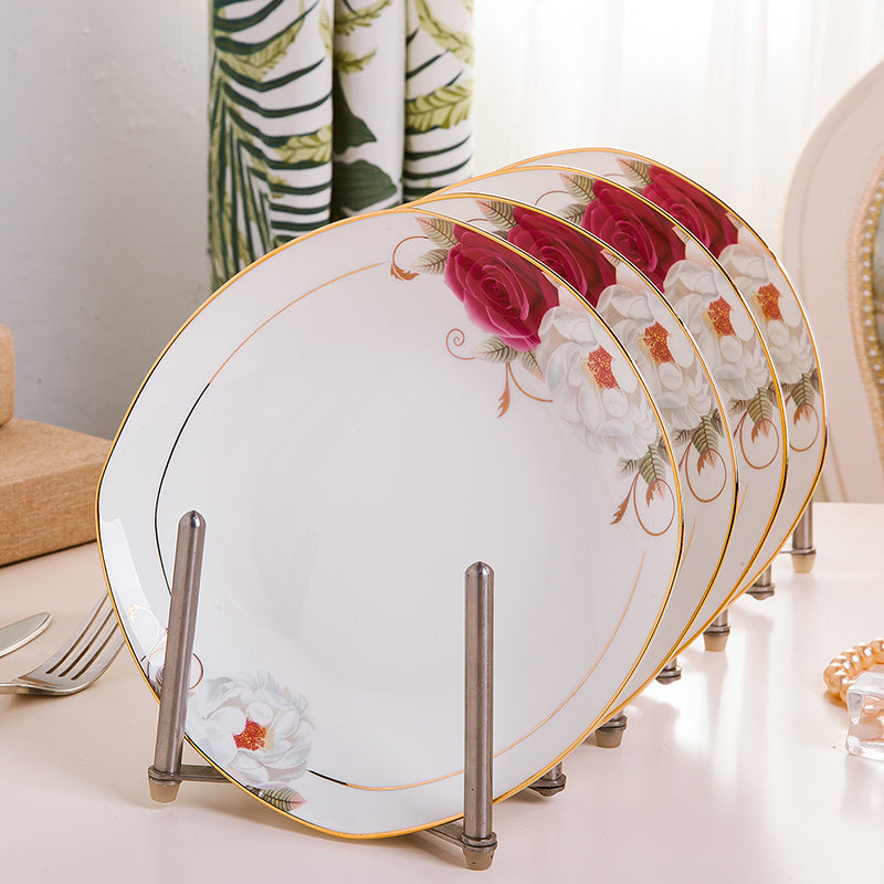 Bone China Phnom Penh Home Dishes Nordic Net Red Tableware