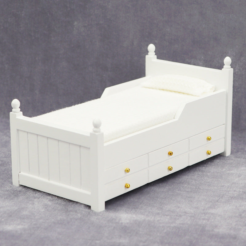 Dollhouse Mini Furniture Bedroom Scene Ornaments