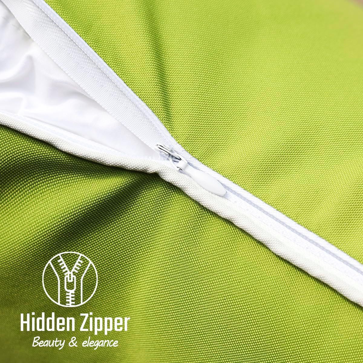 Outdoor Waterproof Solid Throw Decorative Pillow Cover Decorative Square Outdoor Pillows Cushion Case Patio Pillows For Couch Tent