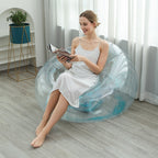 Thickened Lazy Sofa Foldable Recliner Outdoor Inflatable Lazy Sofa With Pedal Combination Sofa