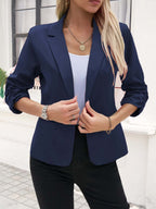Women's Business Suit Jacket 34 Sleeve Business Casual Jacket - Grand Goldman