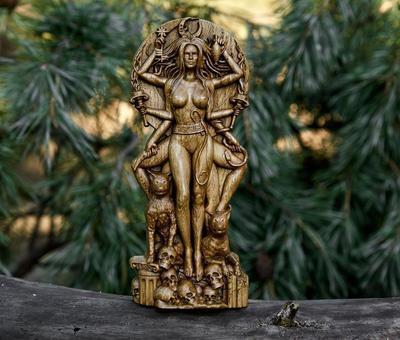 Resin Greek Goddess Statue Pagan Altar Garden Sculpture