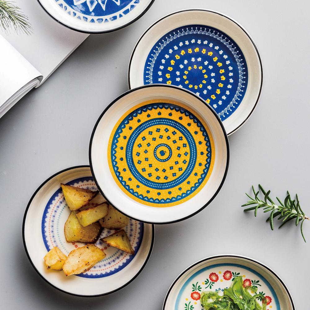 Creative New Bone China Disc Tableware