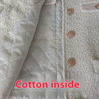 Korean Style Temperament Thickening Coarse Flower Short Fashionable Jacket