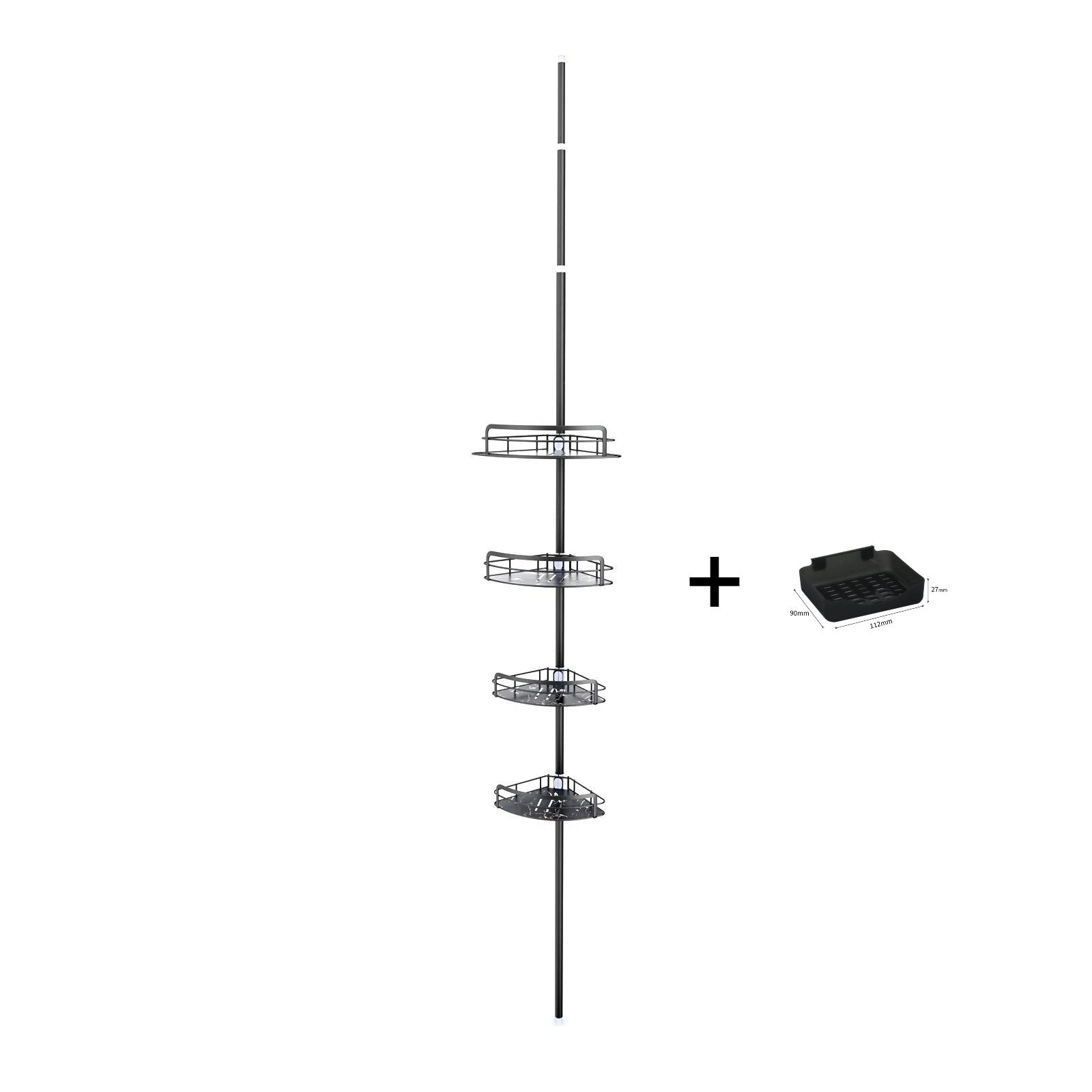 Installation-free Stable Storage Rack Punch-free Bathroom Bathroom Storage Rack