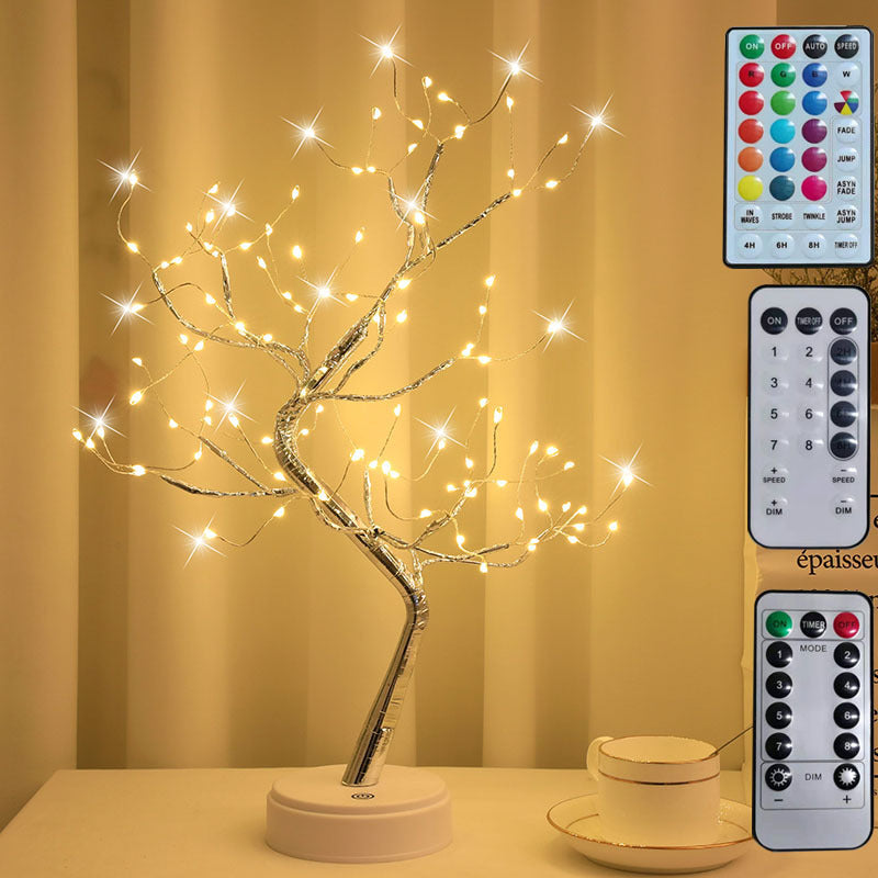 New Colored Light, Starry Sky LED, Copper Wire, Rice Tree Lamp - Grand Goldman