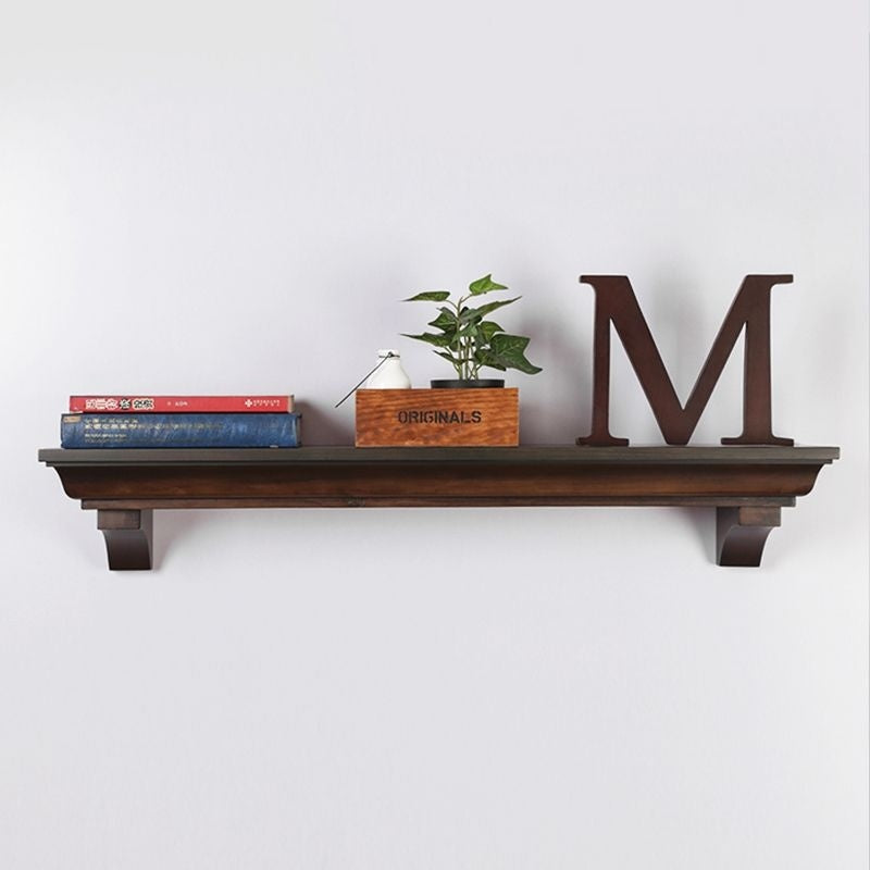 Simple Solid Wood Flat Partition Shelf Shelf