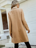 Clasi Double Breasted Lapel Collar Overcoat - Grand Goldman