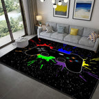 Home Living Room Game Console Controller Printed Decorative Carpet