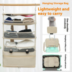 Folding Travel Bag Leather Case Hanging Storage Bag Single Shoulder Portable