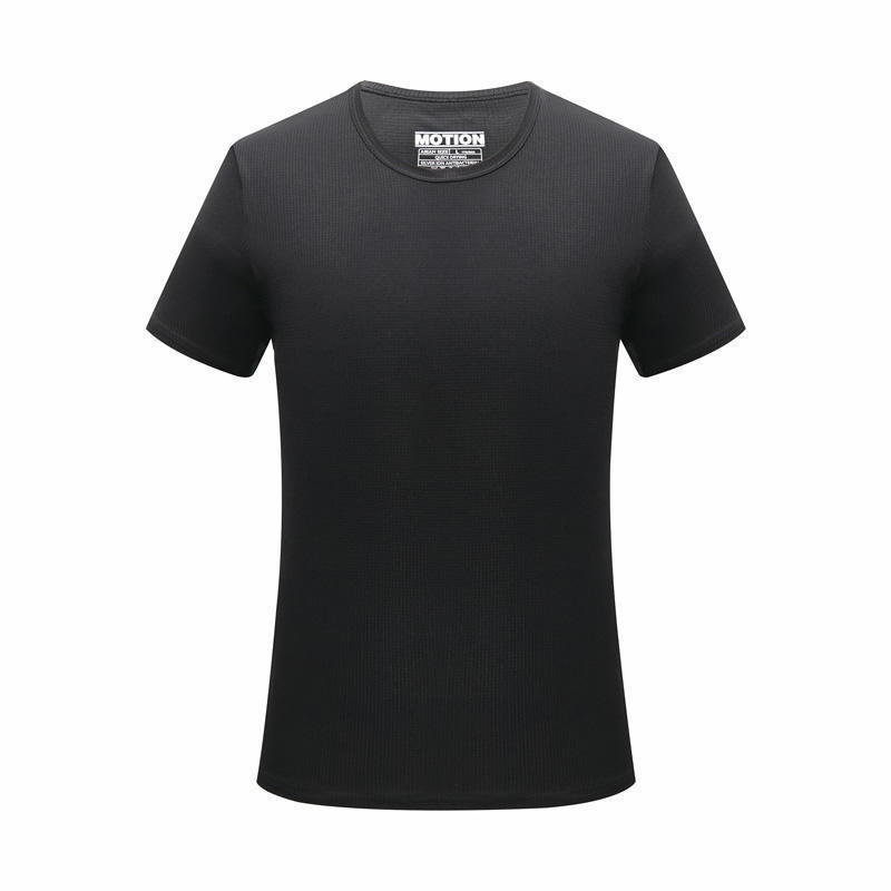 Ice Silk Small Checkered Sports Quick-drying Short-sleeved T-shirt