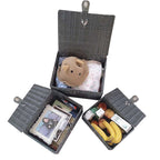 Household Plastic Rattan-like Desktop Storage Basket Storage With Lid