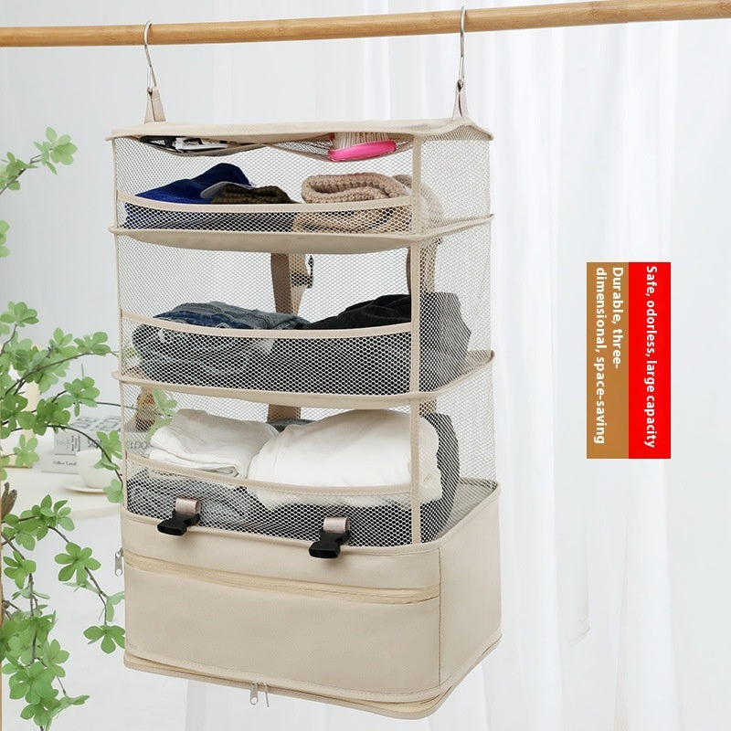 Folding Travel Bag Leather Case Hanging Storage Bag Single Shoulder Portable