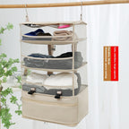 Folding Travel Bag Leather Case Hanging Storage Bag Single Shoulder Portable
