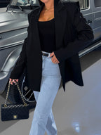 Solid Color Fashion Casual Small Suit Coat For Women